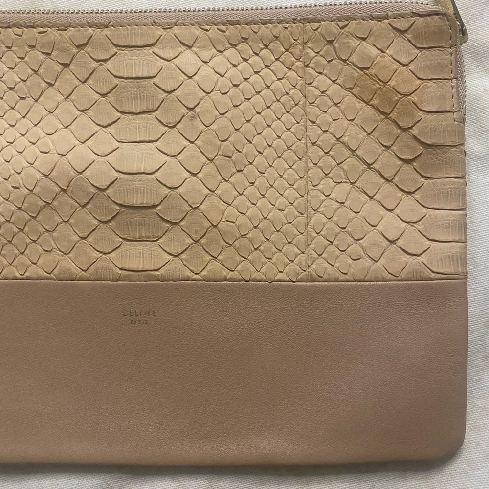 Celine authentic python leather clutch. RARE - Picture 8 of 16